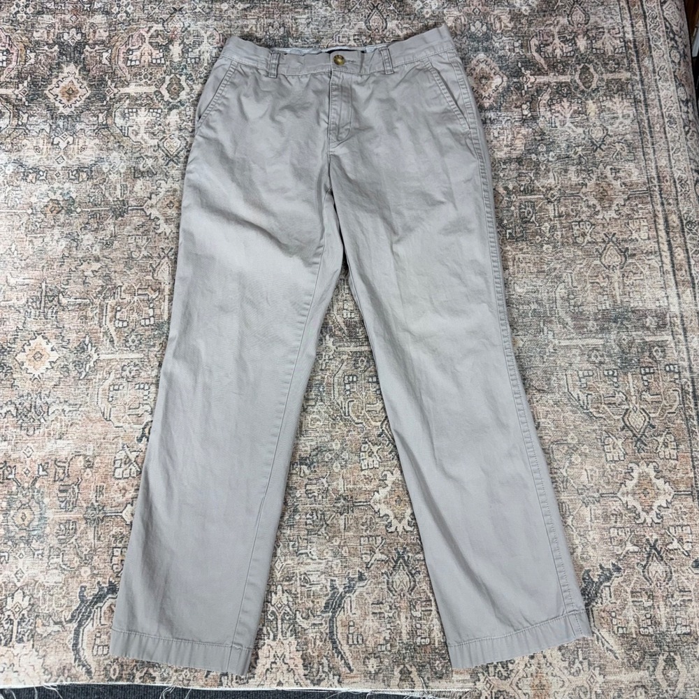 Tommy Hilfiger Classic Fit Khaki Chino Pants Mens 31x32 Gray